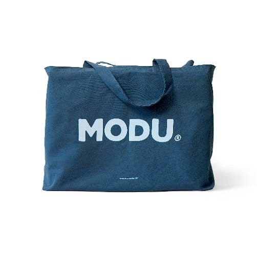 MODU torba bawełniana z recyklingu z kieszenią zewnętrzną