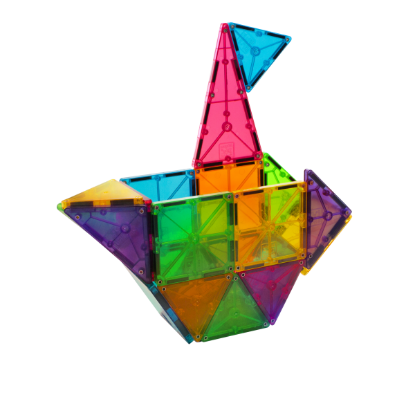 MAGNA-TILES Classic 32 el. – kolorowe magnetyczne klocki do budowania 2D i 3D
