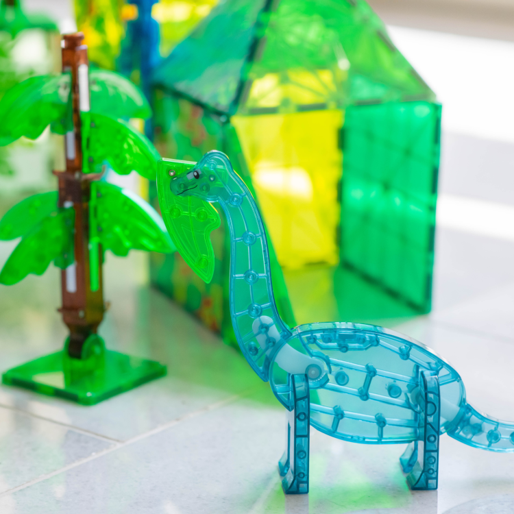MAGNA-TILES® Klocki Magnetyczne Dino World XL 50 el. – kreatywna zabawa z dinozaurami
