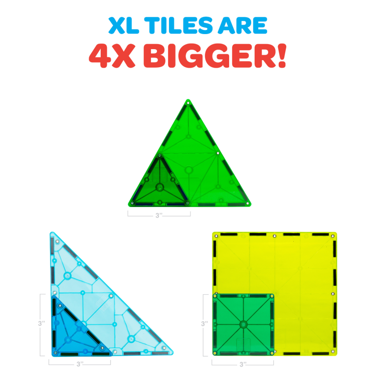 MAGNA-TILES® Klocki Magnetyczne Dino World XL 50 el. – kreatywna zabawa z dinozaurami