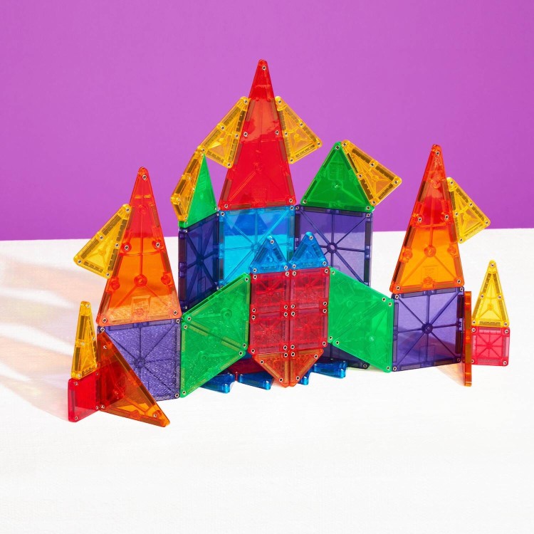 MAGNA-TILES® Klocki Magnetyczne COMBO microMAGS 46 el. – kreatywne magnetyczne klocki