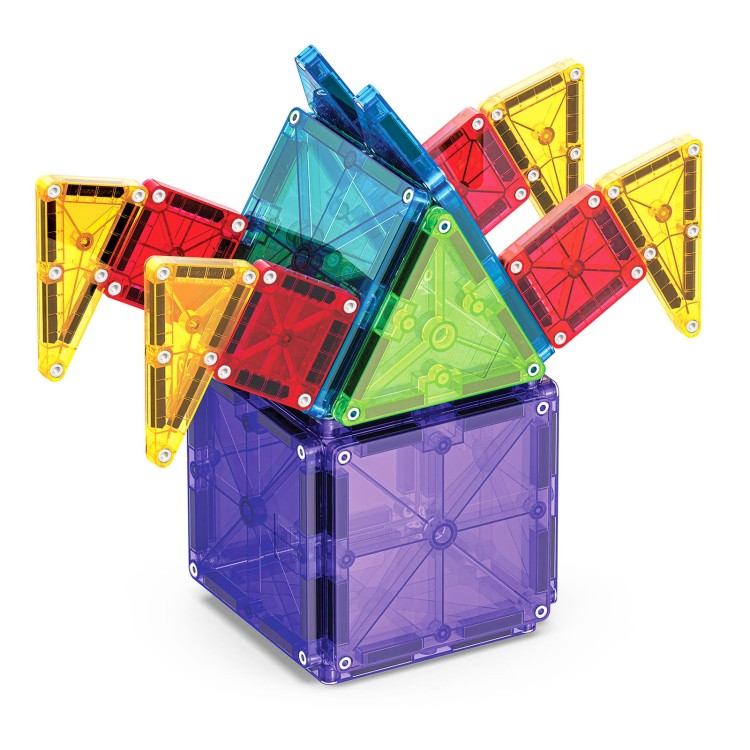 MAGNA-TILES® Klocki Magnetyczne COMBO microMAGS 46 el. – kreatywne magnetyczne klocki