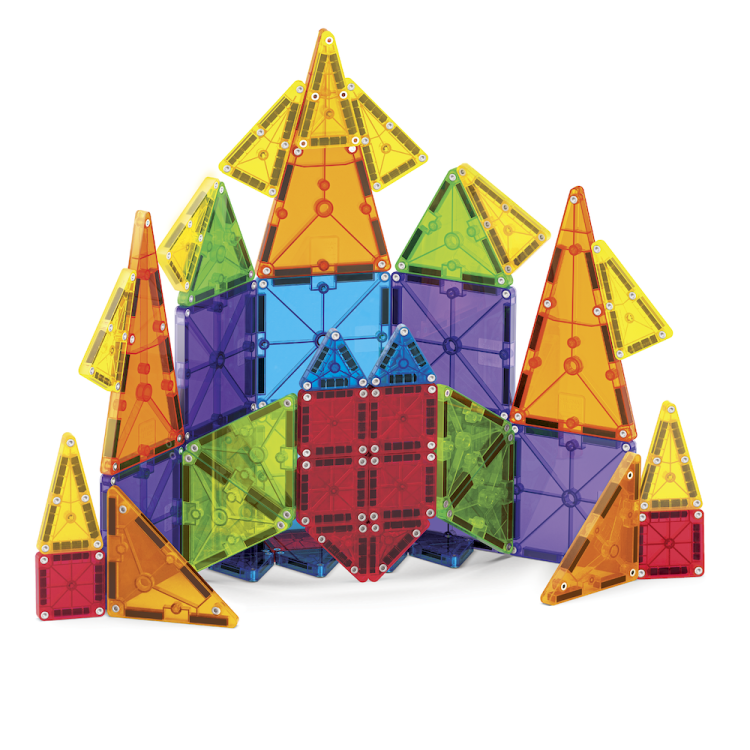 MAGNA-TILES® Klocki Magnetyczne COMBO microMAGS 46 el. – kreatywne magnetyczne klocki