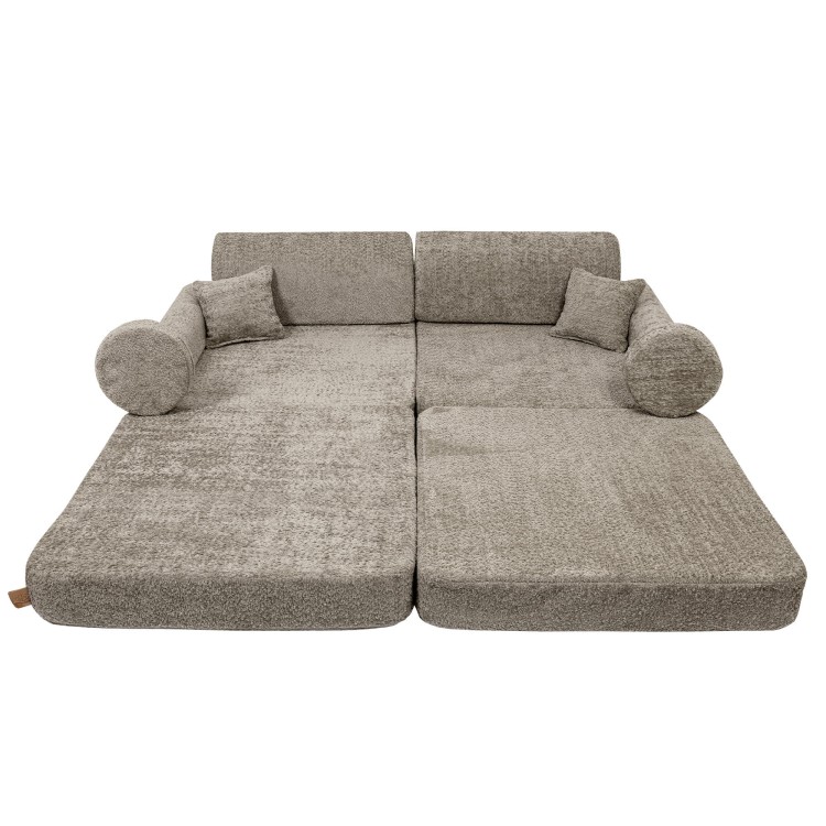 Sofa dziecięca MeowBaby® Premium Boucle Beige – modułowa i bezpieczna