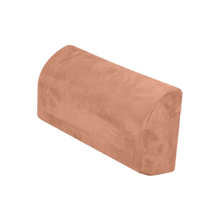 Sztruksowa sofa dziecięca MeowBaby® Premium Ceglana – modułowa i rozkładana