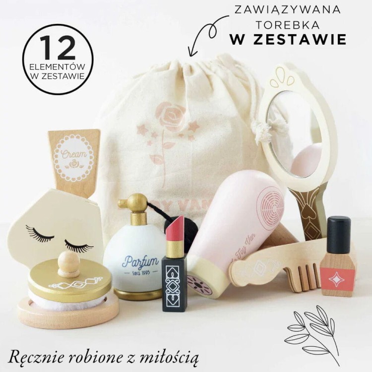 Drewniana suszarka do włosów dla dzieci – bezpieczna zabawka kreatywna