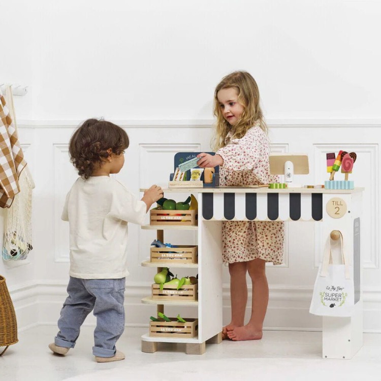 Drewniany supermarket Le Toy Van – zestaw do zabawy w sklep dla dzieci
