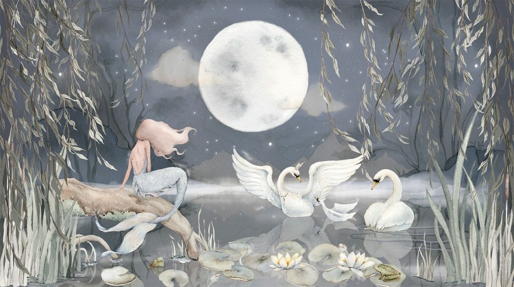 tapeta-mermaid-lake-syrena-dla-dzieci-dekorillo-granatowa.jpg