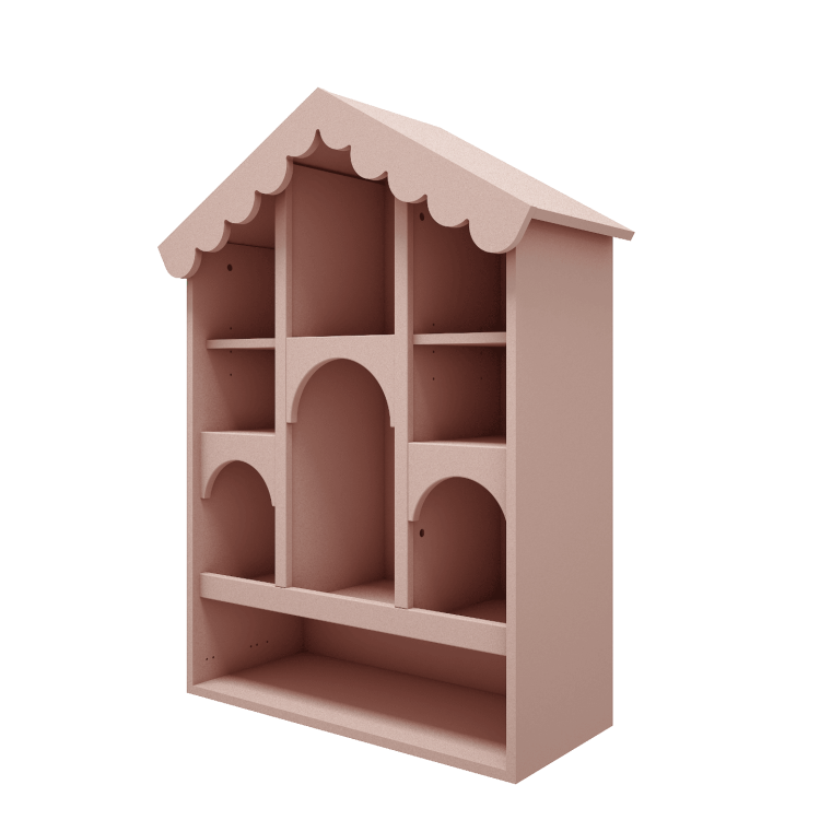 Drewniany domek dla lalek Babushka Róż