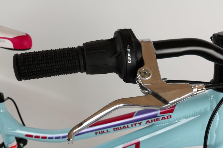 Rower dziecięcy MTB 24" GÓRSKI Junior Aluminium Turkusowo/Różowy/Fiolet