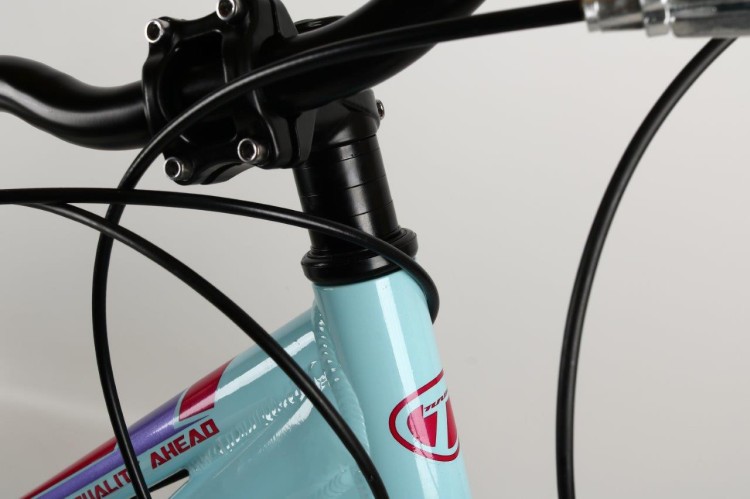 Rower dziecięcy MTB 24" GÓRSKI Junior Aluminium Turkusowo/Różowy/Fiolet