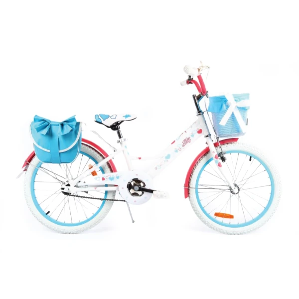 Rower dla dziecka BMX Lilly 20" biało-koralowy - PREZENT NA KOMUNIĘ