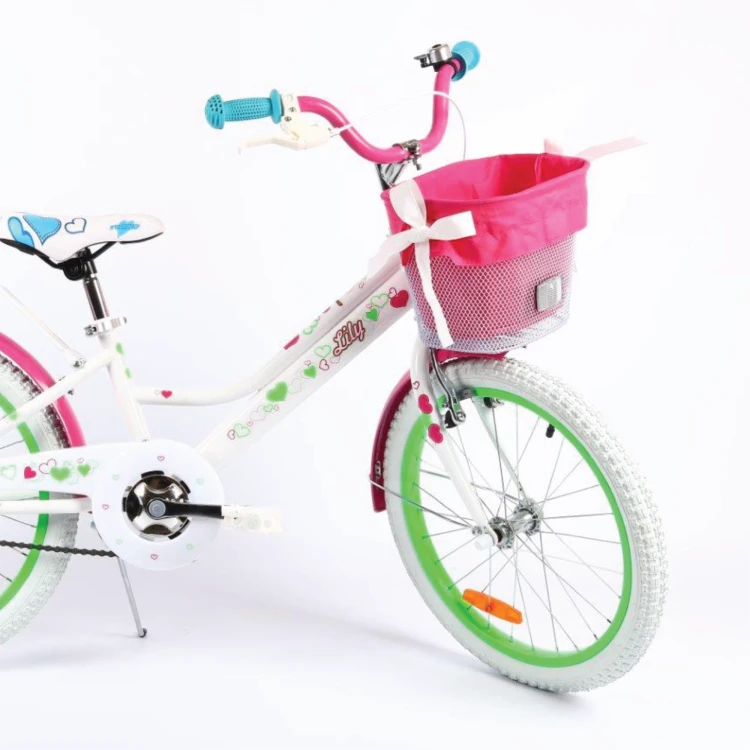 Rower dla dziecka BMX Lilly 20" biało-różowy - PREZENT NA KOMUNIĘ
