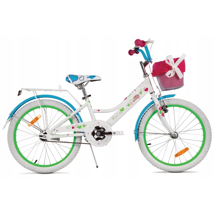 Rower dla dziecka BMX Lilly 20" biało-błękitny - PREZENT NA KOMUNIĘ