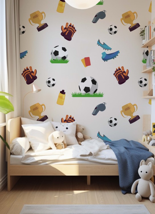 Tapeta do pokoju dziecka Football