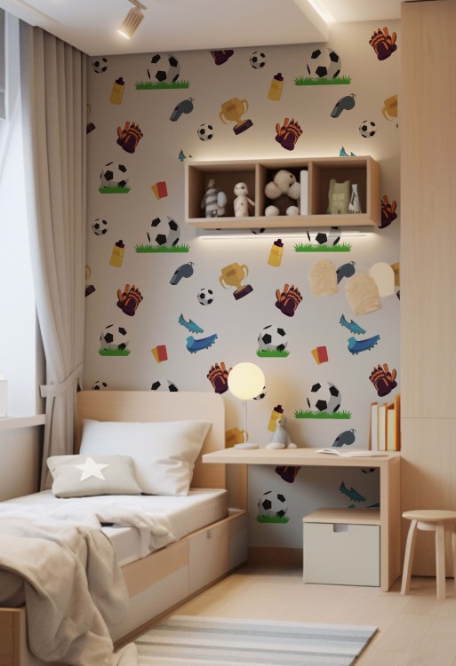 Tapeta do pokoju dziecka Football