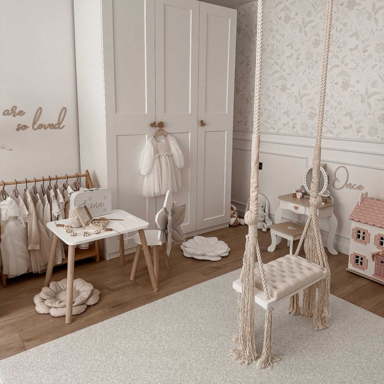 Huśtawka Royal Glam – pikowane siedzisko w stylu vintage