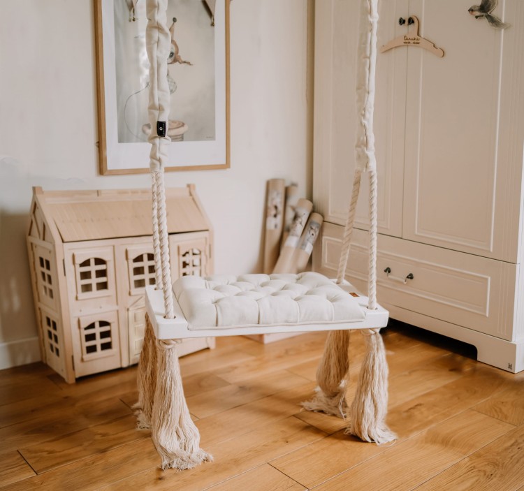 Huśtawka Royal Glam – pikowane siedzisko w stylu vintage