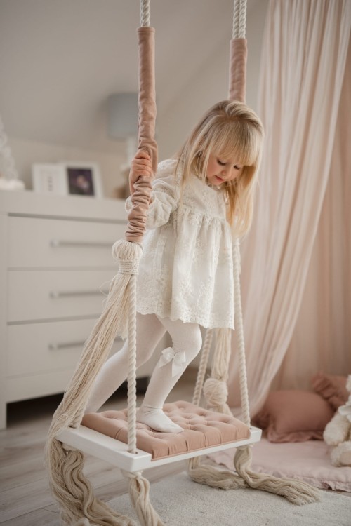 Huśtawka Royal Glam – pikowane siedzisko w stylu vintage