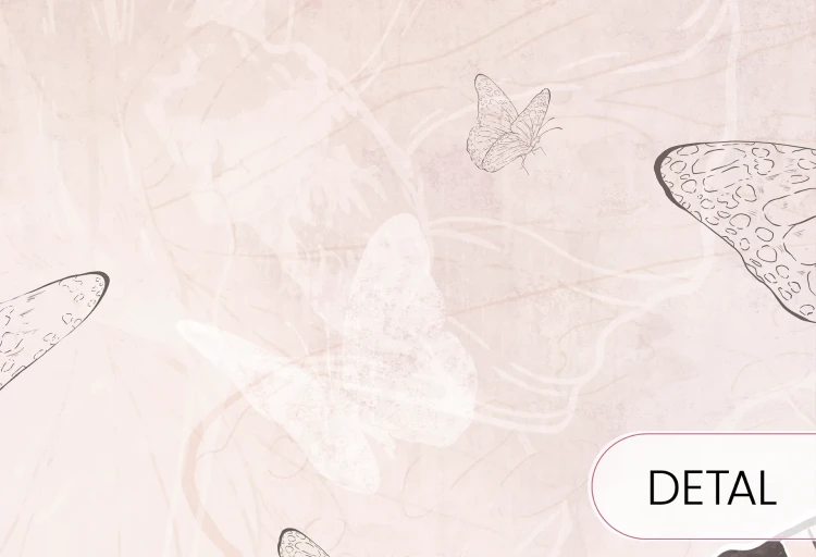 tapeta dla dziecka malumi FLORA KIDS - pink fragment 2