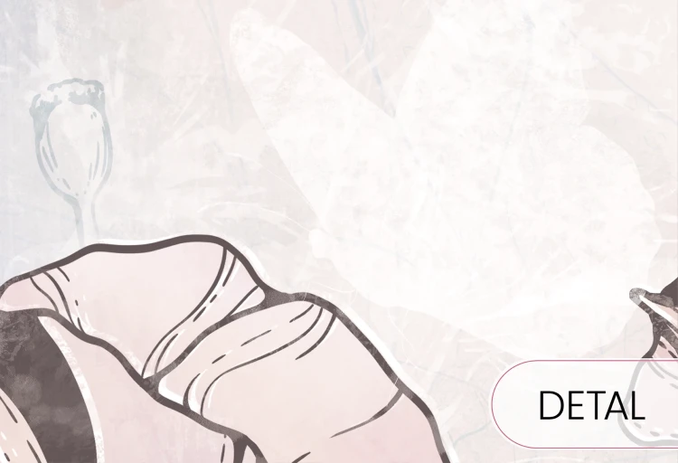 tapeta dla dziecka malumi FLORA KIDS - blue fragment 2