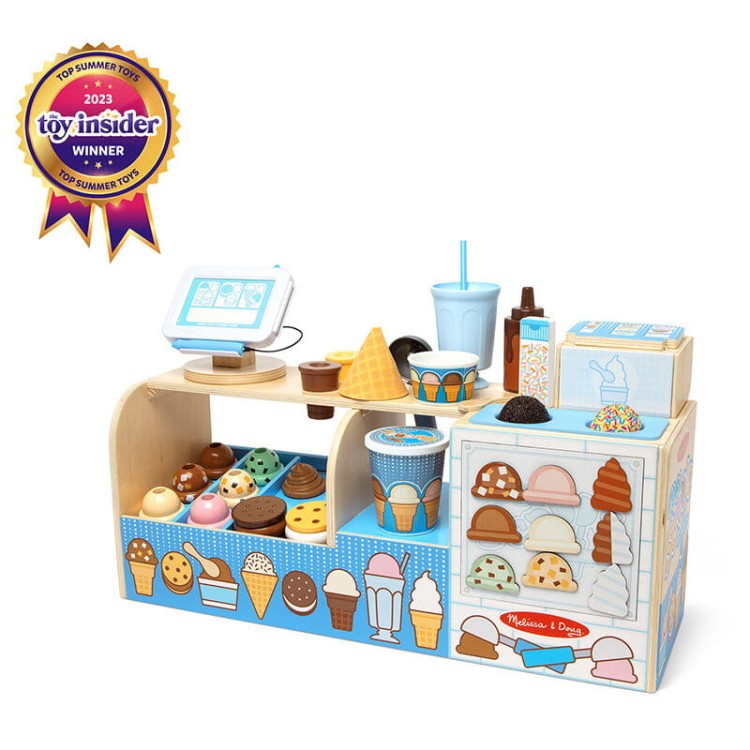 Drewniana lodziarnia Melissa & Doug – zabawa w sklep dla dzieci