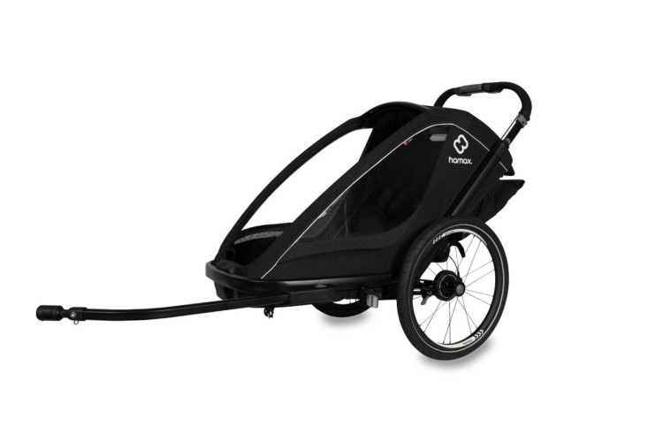 Hamax - Przyczepka rowerowa dla dziecka 2w1 BREEZE ONE 1 osobowa - BLACK