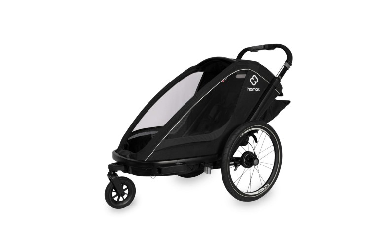 Hamax - Przyczepka rowerowa dla dziecka 2w1 BREEZE ONE 1 osobowa - BLACK