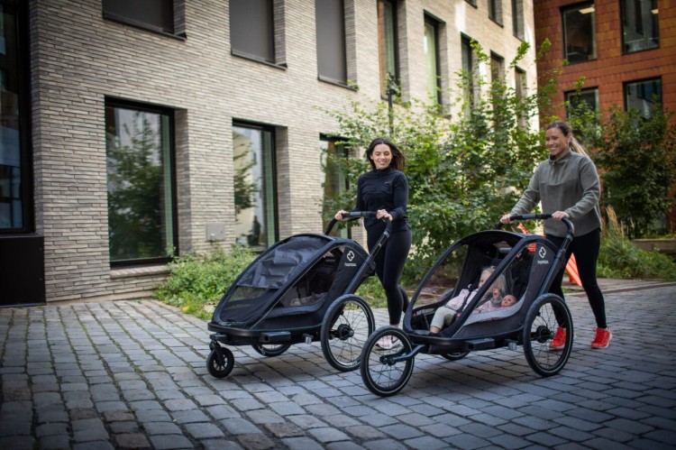 Hamax - Przyczepka rowerowa dla dziecka 2w1 BREEZE ONE 1 osobowa - BLACK