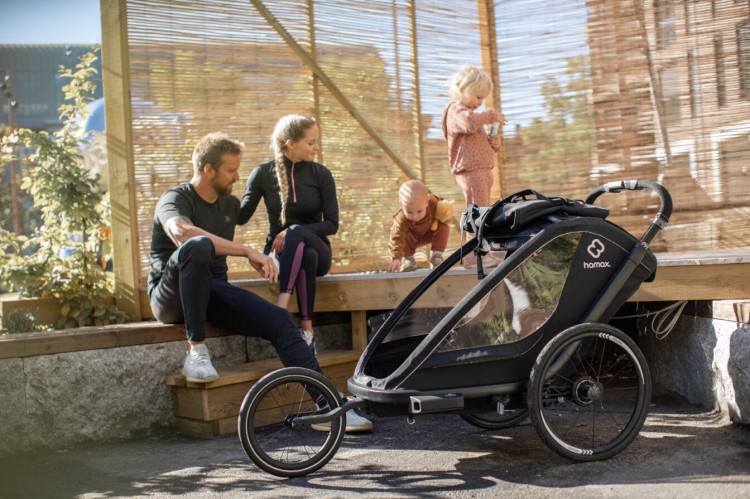 Hamax - Przyczepka rowerowa dla dziecka 2w1 BREEZE ONE 1 osobowa - BLACK