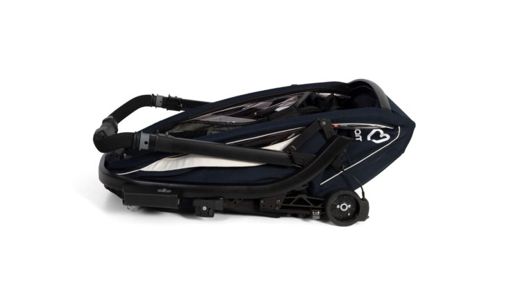 Hamax - Przyczepka rowerowa dla dziecka 2w1 BREEZE ONE 1 osobowa - NAVY/CREAM