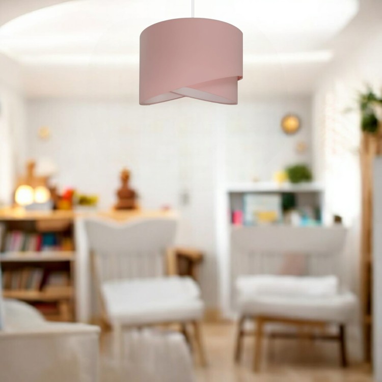 Różowa lampka dziecięca Tulipan do pokoju dziewczynki