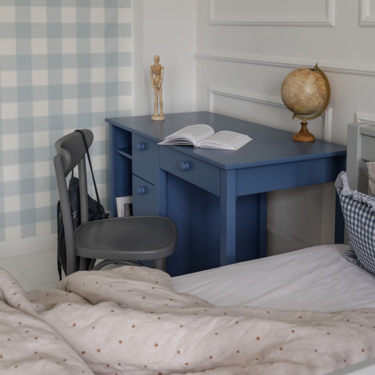 Drewniane biurko szkolne dla dzieci z szufladami 120x60 Collet różne kolory