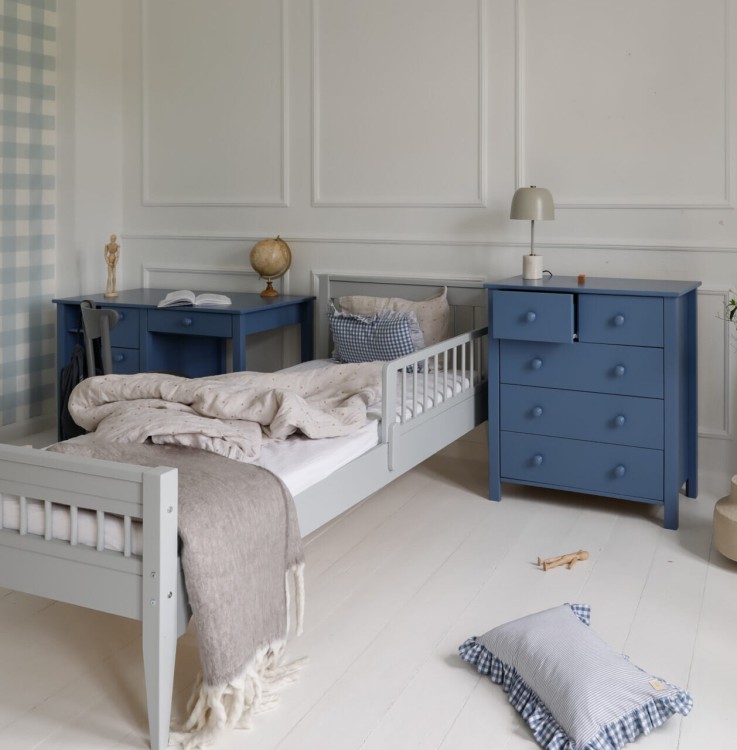 Drewniane biurko szkolne dla dzieci z szufladami 120x60 Collet różne kolory