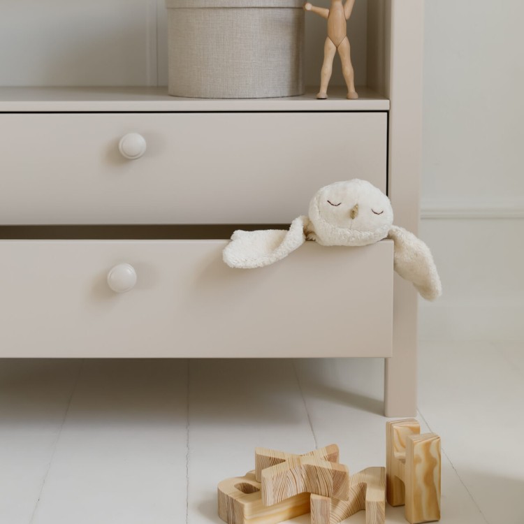 Drewniany regał biblioteczka wysoka dla dzieci Collet - kolory: różowy, niebieski, biały, szary, kaszmir, szałwia. 190x90x40cm