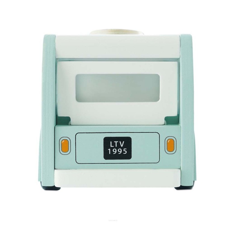 Zabawka dla dzieci od 2 lat – trwały drewniany kamper z bezpiecznymi farbami