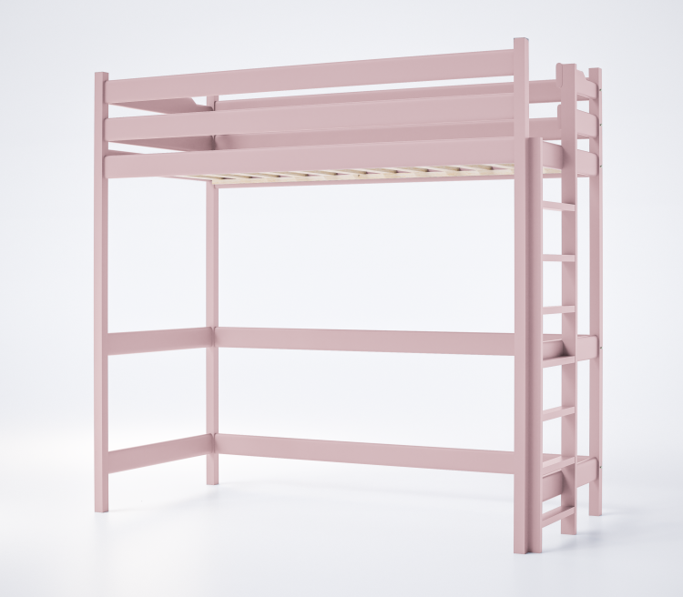 Łóżko Antresola 1 Osobowa Kalina Plus Różowe