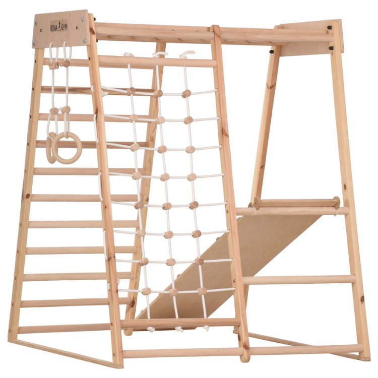 Domowy drewniany plac zabaw dla dzieci Rinagym Classic