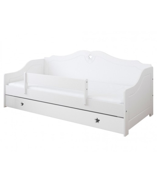 Łóżko dziecięce pojedyncze 90x200cm GWIAZDKI z szufladą