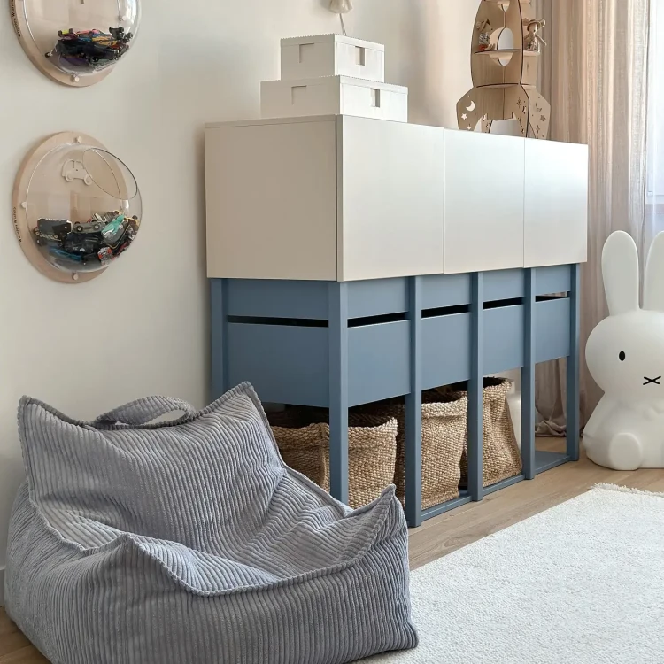 Drewniana komoda dla dziecka TWEENS Zgaszony Niebieski