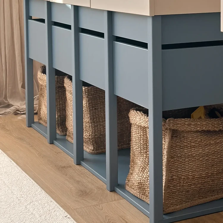 Drewniana komoda dla dziecka TWEENS Zgaszony Niebieski