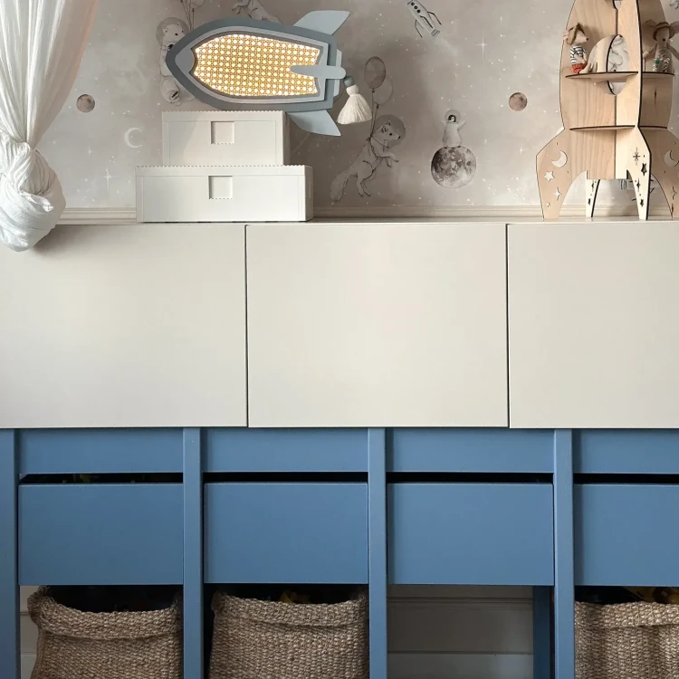 Drewniana komoda dla dziecka TWEENS Zgaszony Niebieski