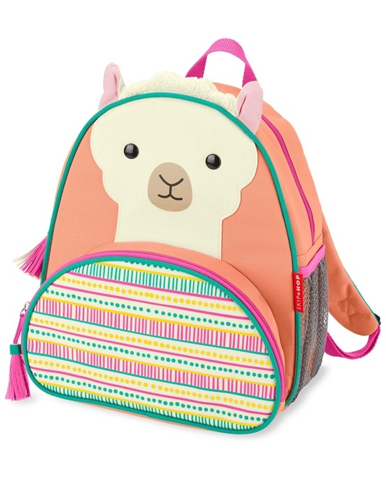 Skip Hop Plecak dla Dziecka Lama ZOO Little Kid – dziecięcy plecak z motywem lamy, boczna kieszeń na butelkę, regulowane miękkie szelki