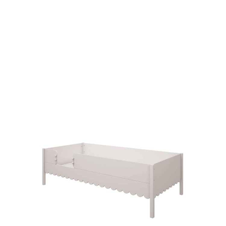 drewniane łóżko dla dziewczynki, piętrowe górne babushka white 2.png