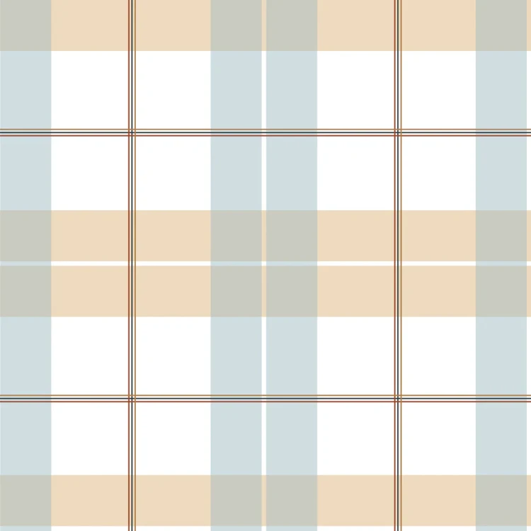 Tapeta do pokoju w kratę dekornik