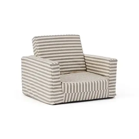Składany fotel w paski Kid’s Concept dla dzieci