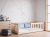 Drewniane łózko sosnowe dla dziecka Floor Bed Montessori Naturalne