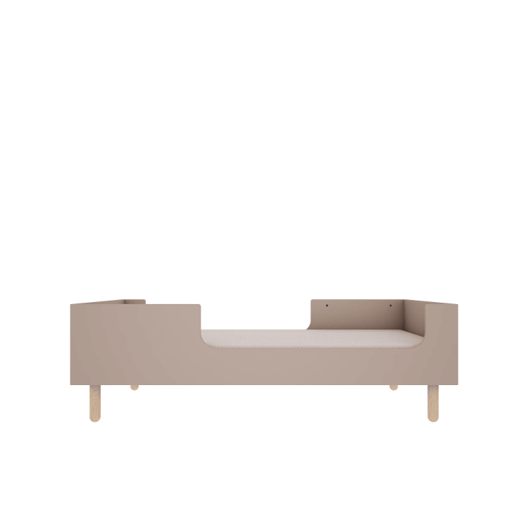 Łóżeczko Basic 70x140 cm rosnące z dzieckiem Trufla - odcień frontów