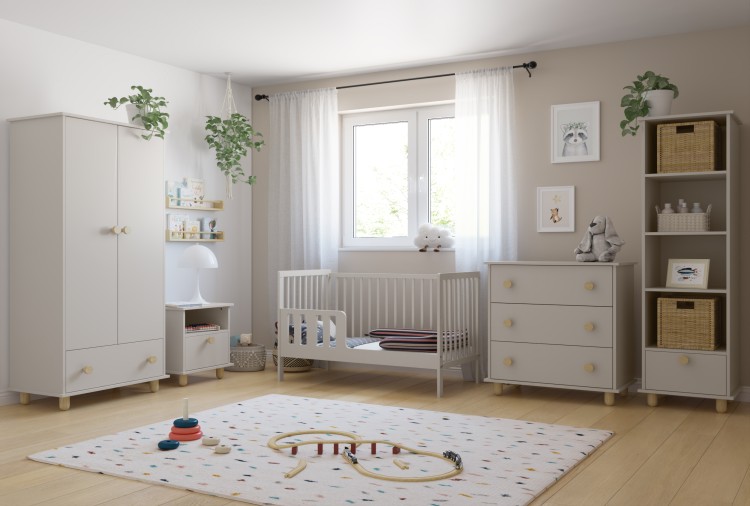 Komoda dziecięca LUMI Kaszmir z trzema szufladami