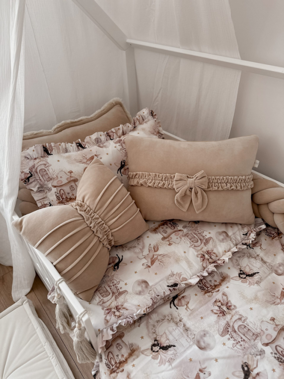 Poduszka welurowa dla dzieci KOKARDA